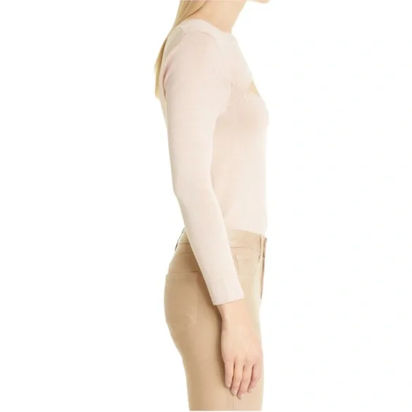 L'Agence Jocelyn Cutout Sweater in Pink (S) - Picture 2 of 12